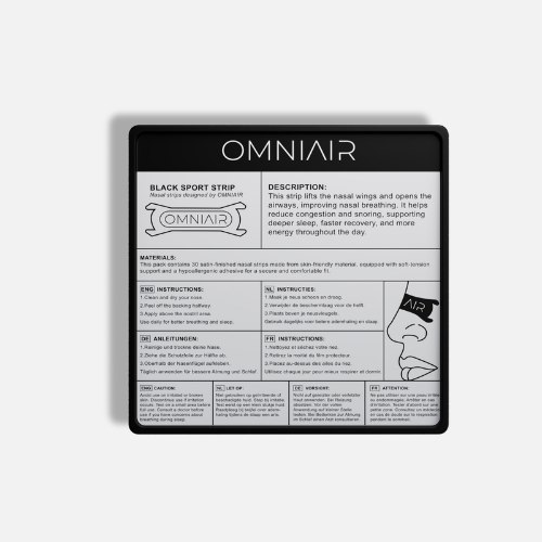 Nasal Strips - Sport | Black