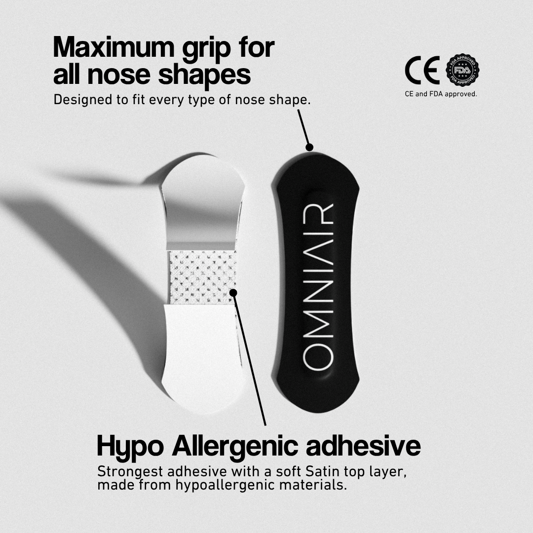 Black Satin Nasal Strips - Omniair