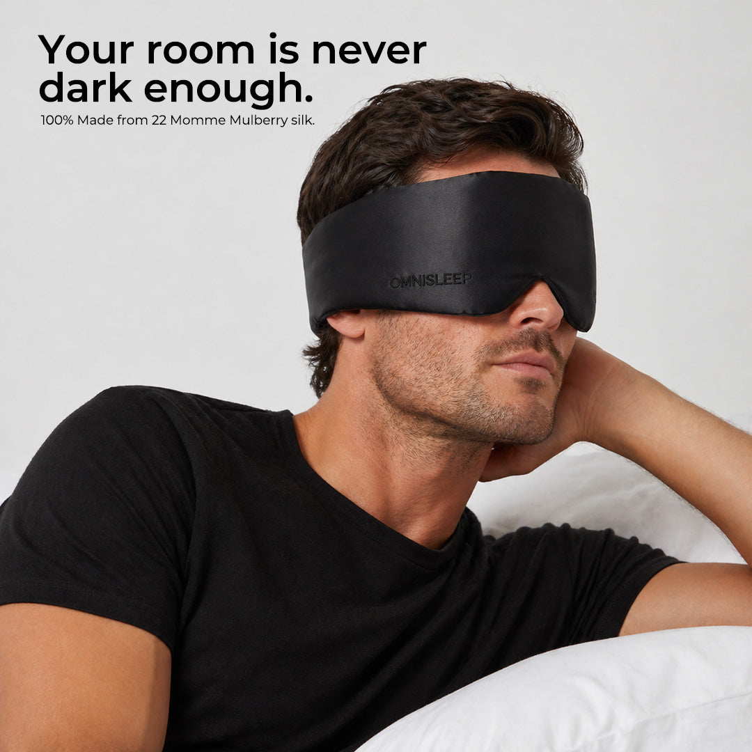Sleepmask Black | 22 Momme Mulberry Silk