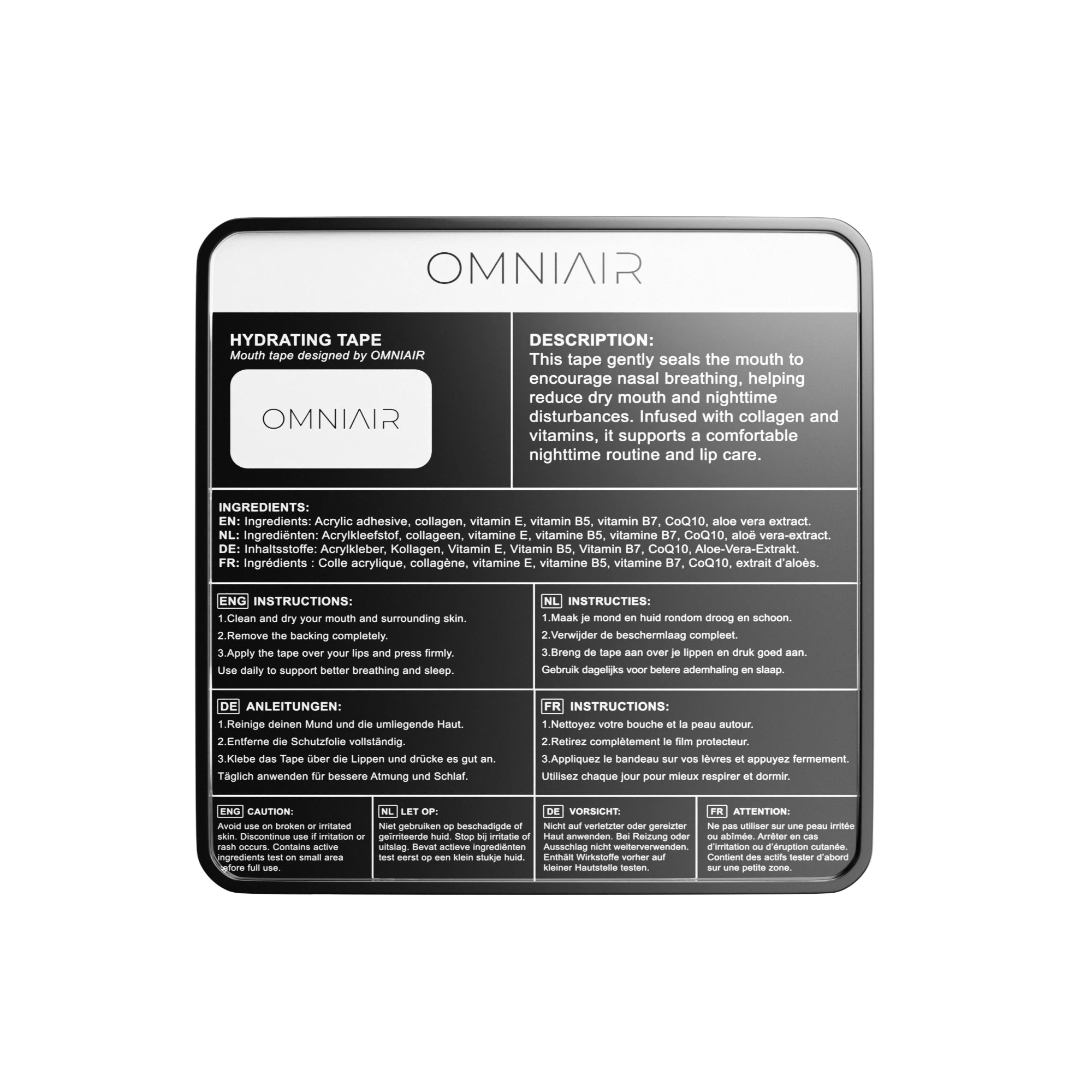 Mundtape Schwarz